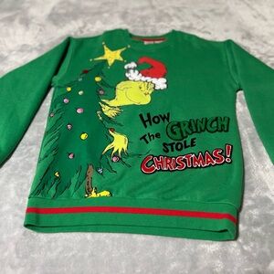 Dr. Seuss Green Grinch Christmas Sweatshirt